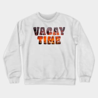 Vintage Retro Surfing Beach Plam Tree Summer Vacay time Crewneck Sweatshirt